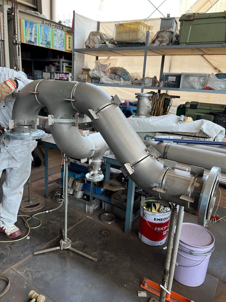 石油プラント配管工事